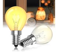 HeatingLux E14 Wax Warmer Bulbs, Dimmable Scentsy Light Bulb 26W, S35 Small Screw Light Bulb E14 SES Base for Wax Warmers & Melt Burners, 230V, 2-Pack