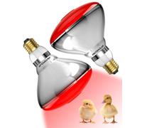 HeatingLux E27 Infrared Heat Lamp Bulb, 250W Heat Lamp for Chicken, Red Heat Light Bulb for Brooder Coop, Food Service, Infrared Light Theraphy