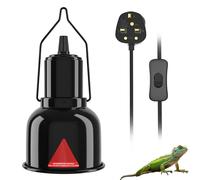 HeatingLux Reptile Heat Lamp, Reptile Dome Heat Lamp, 3.5in Reptile Reflector Dome Lamp,for Small Vivarium, Heating Lamp for Leopard Gecko,Tarantula Accessories