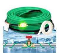 HEATIT Heat Tape for Water Pipe Freeze Protection Self-Regulating Heat Cable for Metal and Plastic Pipes Roof & Gutters De-Icing Heating Trace Tape Anti-Freeze Pipe Heater System 6ft Lighted Plug 5FT