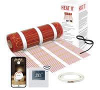 HEATIT Underfloor Heating mat Electric Radiant Self-Adhesive Floor Heating System 200w/㎡ Warmmat with ET-81 Thermostat Kit