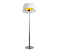 Heatlab 2.1KW Free Standing Outdoor Lamp Shade Heater with Stainless Steel Stand and Base in White