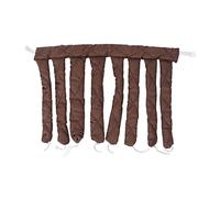 Heatless Curling Rod Extra Long Hair Ribbon Soft Cotton Sleep Hair Roller for Women Girls (Brown)