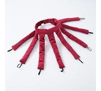 Heatless Curling Rod Headband, Eight Claw Design Heatless Curler with Removable and Adjustable Heatless Curls(Red)