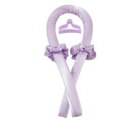 Heatless Curling Rod Headband | No-Heat Silk Ribbon Hair Roller for Natural Soft Waves | Overnight Sleep-in Curls with Hair Claw Clip | Lazy DIY Styling Tool for Effortless Waves & Volume(Purple--