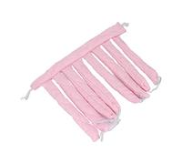 Heatless Curling Rod with Soft Cotton Ribbon for Sleeping Curls - Long, Pink Hair Rollers for Women & Girls with All Hair Types (Roseate)