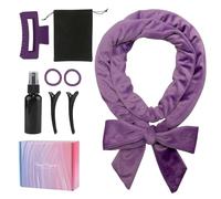 Heatless Curling Set, Heatless Curlers Headband, Rollers for Heatless Curls, Heatless Curler, Women Heatless Curls, 8 PCS Curling Rods Gift Set, Hair Curlers No Heat for Short & Long Hair, Purple
