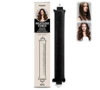 Heatless Curls Band, Overnight Curlers, 1 Piece, Overnight Blowout, Curls Without Heat, DIY Overnight Curls, Rubber, Heat Free Curlers Curls Overnight for Medium Long Hair (Black)