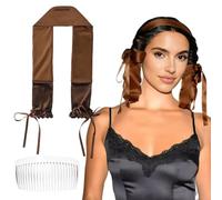 Heatless Curls Overnight, Hair Curlers to Sleep in, Create Natural Curls Easily Without Heat, Suitable for Long Hair, Soft Ribbon Design,with 1 Clip Suitable for All Hair Types