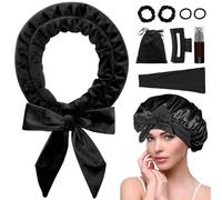 Heatless Curls Overnight Headband,Hair Curlers to Sleep in,No Heat Blowout Rods for Long Hair with Bonnet Sleepy Tie
