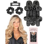 Heatless Curls Overnight No Heat Flexi Rods Large Jumbo Hair Rollers Curlers to Sleep In for Long Hair, Soft Satin Heatless Curling Rod Set for Women Beauty Curly Hair Styling Tools Accessories