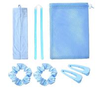 Heatless Hair Curling Kit No Heat Gel Beads Hair Curler Wand Sleeping Curling Rollers DIY Hair Styling Tools with Hair Bands Clips Storage Bag for Medium Long Hair Styling Tools