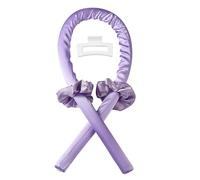 Heatless Lazy Hair Curler Set - Sponge Foam Sleep Curlers for Big Waves, 4-Piece No-Heat Hair Styling Tool Kit(Curling iron+2 hair rings+clip)