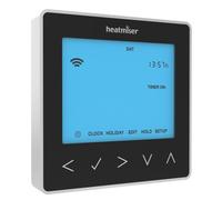 Heatmiser NeoStat Black Programmable Digital Thermostat with Hot Water Control