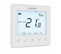 Heatmiser NeoStat WiFi Thermostat Smart Programmable Room Thermostat for Wet Underfloor Heating & Central Heating 230V App Control Alexa Google Home - No Hub Required - White