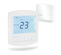 Heatmiser Slimline RF V3 Kit Wireless Programmable Thermostat and Heatmiser RF Switch V2 Receiver Bundle