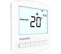 Heatmiser Slimline RF V3 Wireless Programmable Thermostat For Use With Heatmiser RF Switch Receiver or UH8-RF Wiring Centre (Not Included)