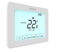 Heatmiser Touch-W Programmable Touchscreen Thermostat, Large Backlit Display, Wireless Sensor Compatible, Self-Learning Preheat.