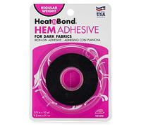 heatnbond THERMOWEB Regular Weight Hem Adhesive for Dark Fabrics 3/8 in. x 10 yd. Roll, Black, one Size