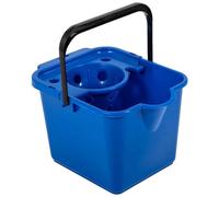 HEATON WHOLESALE 1 X 12 Litre Strong Plastic Blue Mop Bucket Complete With Pouring Lip Ideal For All Hard Floors