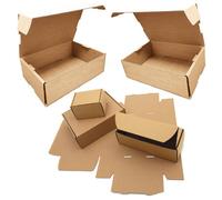HEATON WHOLESALE 100 X 12 X 9 X 4" (304X228X101mm) Brown Single Wall Easy To Assemble Postal Shipping Die Cut Boxes