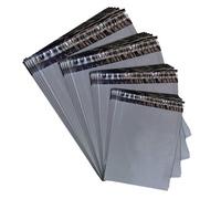 HEATON WHOLESALE 100 X 14X19" (355X482mm) Waterproof Polythene Plain Grey Self Sealing Postal Shipping Mailing Bags