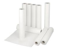 HEATON WHOLESALE 2 X White Hygiene Couch Roll 20"x40M Rolls Great For Medical Practices, Massage Tables & Beauty Rooms
