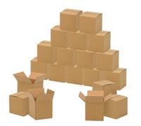 HEATON WHOLESALE 25 X 8 X 6 X 6" (203X152X152mm) Strong Secure Single Wall Cardboard Boxes Ideal For House Moving, Packing & Shipping Items