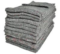 HEATON WHOLESALE 5 X Mixed Wool 150Cm X 200Cm Fabric Removal Blankets For House Moving & Storage