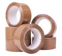HEATON WHOLESALE 72 X Super Sticky Low Noise Brown 50mm X 66M Acrylic Packaging Tape Ideal For Securing & Sealing Parcels