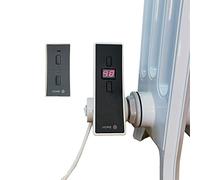Heatpol Horizontal Digital Electric Radiator Element, Column Radiators, Cast Iron, Steel, Aluminium (2000W, White)