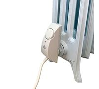Heatpol Horizontal Electric Radiator Elelement, Column Radiators, Cast Iron, Steel, Aluminium (900W, White)