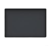 Heatproof Silicone Mat for Coffee Station Non Slip Dish Drying Board Kitchen Worktop Guard Grey 40x50cm(Black)