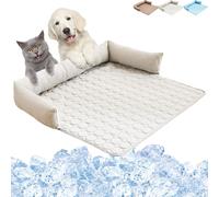 Heatrelief Cooling Dog Bed,Self Cool Dog Sofa Mat with Ice Silk Fabric,Machine Washable,Reduce Stress Due To High Temperatures,Suitable of Cats and Dogs-B||70 * 70cm