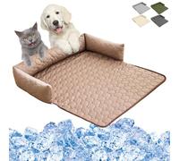 Heatrelief Cooling Dog Bed,Self Cool Dog Sofa Mat with Ice Silk Fabric,Machine Washable,Reduce Stress Due To High Temperatures,Suitable of Cats and Dogs-C||70 * 70cm