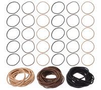 HEATSHAKING 100pcs Elastic Hair Ties for Women, No Crease Hair Bands with Comfortable Texture and Wide Range of Uses, Suitable for Photo Props and Dates, Made of Sturdy Rubber