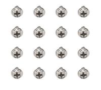 HEATSHAKING 100pcs Silver Pci Slot Screws for Computer Case Fastener Metal Replacement Screws with Comfortable to Hold Hexagon round Head, Lightweight for Building Computer Systems