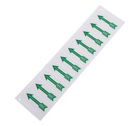 HEATSHAKING 10pcs Green Direction Indicating Sticker Made of Sturdy Pp Synthetic Paper, and Conspicuous for Indicating Signs and Pipeline Flow Direction in Industrial Safety