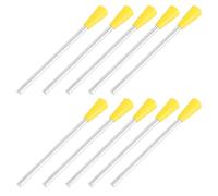 HEATSHAKING 10pcs Plastic and Metal Triangle Iron Percussion Sticks for Musical Instruments, Protecting the Instrument and Simple to Use, for Early Music Education and Rhythm Development
