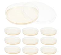 HEATSHAKING 10pcs Portable Agar Plates Petri Dishes for Laboratory Analysis and Use, 9cm Prepoured Agar for Culture Storage with Easy to Carry Design, Science Experiment Supplies