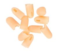 HEATSHAKING 10pcs Silicone Finger Cots Nail Art Finger Covers for Manicure Protection Fake Replacement for French Manicure and Nail Art for Working Hands