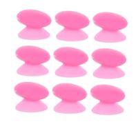 HEATSHAKING 10pcs Silicone Lip Brush Covers Protective Dustproof Brush Head Covers Peach Red for Lip Care and Makeup Application