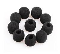 HEATSHAKING 10pcs Small Microphone Windscreen Covers for Lavalier Lapel Mic Noise Reduction and Wind for Recording Streaming and Studio Use