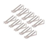HEATSHAKING 10pcs Stainless Steel Glass Bed Fixing Clamp for 3d Printer Heated Platform, Universal Compatibility with Pei and Glass Plates, Enhanced Stability and Surface Protection