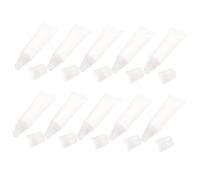 HEATSHAKING 10pcs Transparent Lip Gloss Tubes Empty Lipstick Containers for DIY Lip Balm Travel Use Lightweight Portable Mini Glazes Sub Bottles