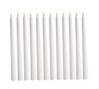 HEATSHAKING 12pcs Flameless LED Candle Lights Warm White Flickering Decorative Lamps for Halloween Christmas Wedding Party Safe No Smoke Wax