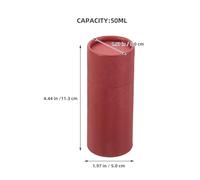 HEATSHAKING 12pcs Paper Tube Container with Lid 50ml round Kraft Paperboard Tubes for Tea and Candy Storage, Light and Heat Protection, Sturdy Structure, for Travel and Outdoor Use