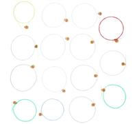 HEATSHAKING 15pcs Lyre Harp Strings Replacement Carbon Harp Strings Musical Instrument Accessories for Beginners Professionals Adults Rich Resonance and Comfortable Touch Random Color