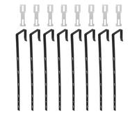 HEATSHAKING 16pcs Over-The-Door Mirror Hanger Set Adjustable 5-Hole Metal Hooks and Mounting Plates, 13.7-Inch Heavy Duty Mirror Mounting Brackets for Apartment and Dorm Closet Doors