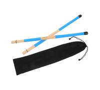 HEATSHAKING 1pair Bundle Bamboo Drum Brushes for Jazz and Folk Wooden Percussion Rods Construction Compact Design for Musicians and Music Schools